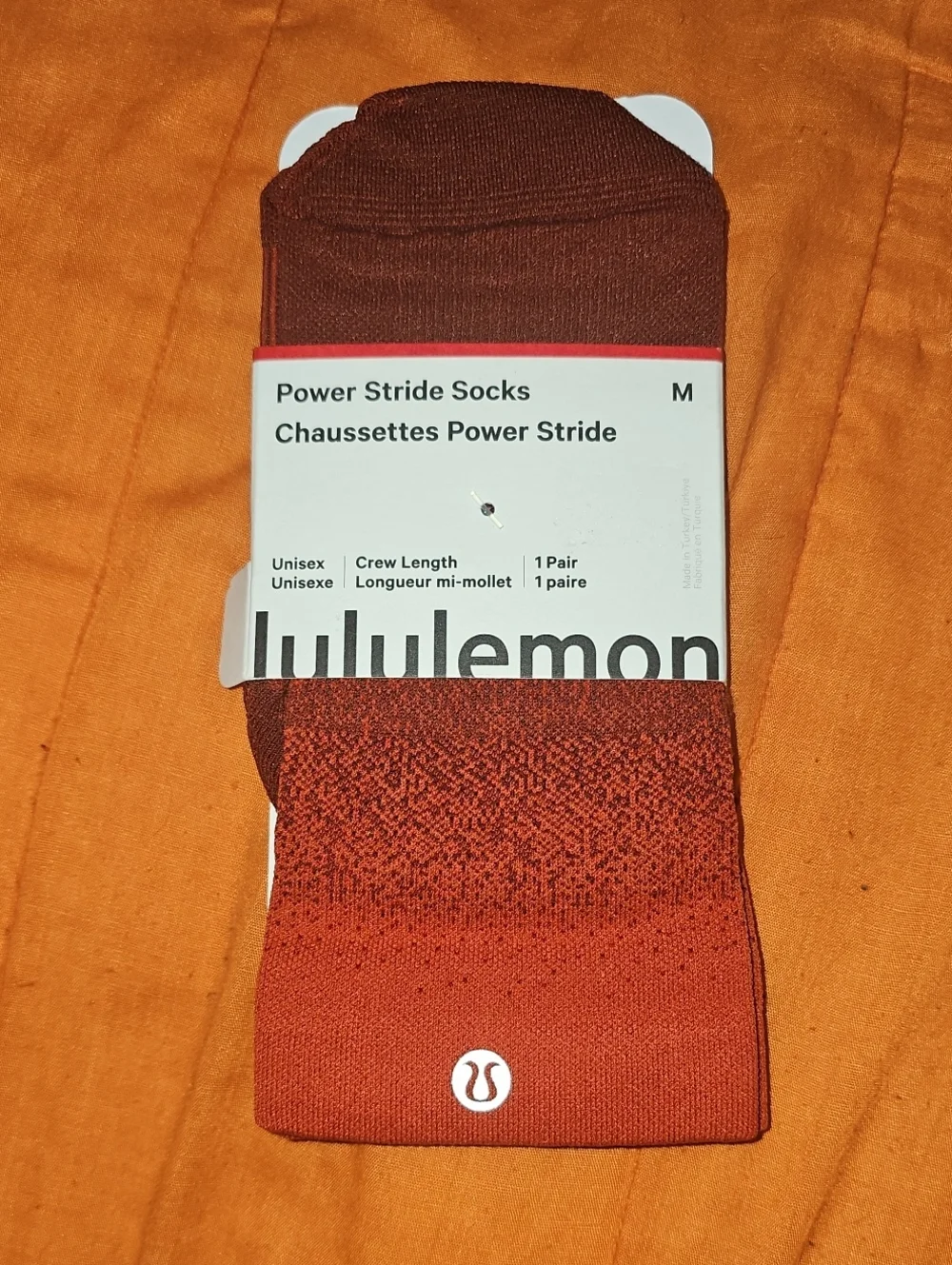 Lululemon Power Stride Socks, Nwts, Crew Length!! Sz Medium! CRYE/CACH!